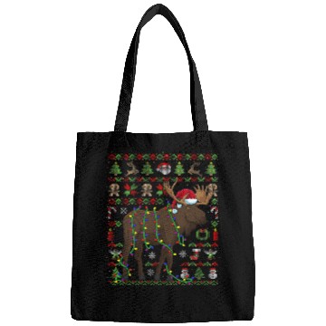 Discover Ugly Christmas Moose Sweden Bags