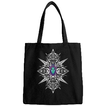Discover Purple Beetle with White Mandala Bags