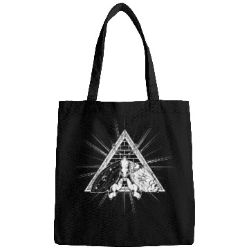 Discover Wiccan Witch Dark Magic Blackcraft Pagan Mystic Occult Moth Bags