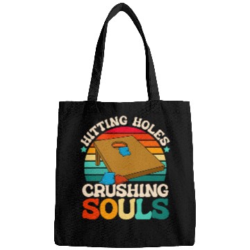 Discover Hitting Holes Crushing Souls Cornhole Player Sack Toss Bags