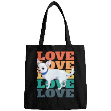 Discover Funny Chihuahua Owner Cute Retro 2 Bags