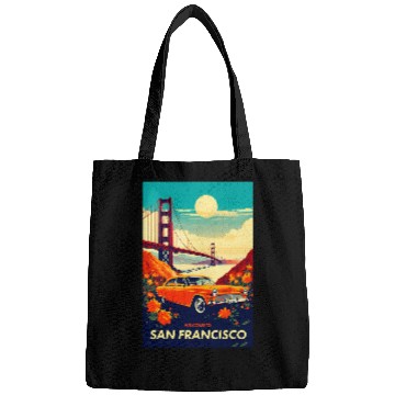 Discover San Francisco vintages Travel Design Bags