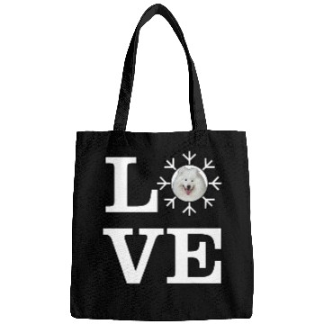 Discover Dog Samoyed Love Snowflake Dog Samoyed Bags