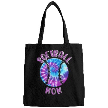 Discover Softball Mom Purple Daze Tie Dye Bags