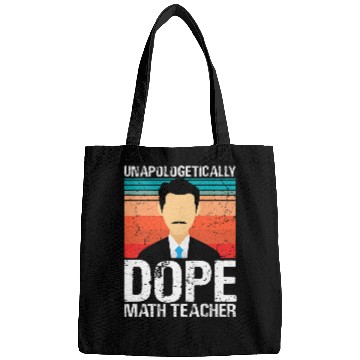 Discover Mens Math Teacher Unapologetically Dope Pride Afro Mathematic Bags