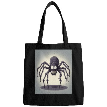 Discover Web Spin Terrifying Spider Cartoon Design Bags