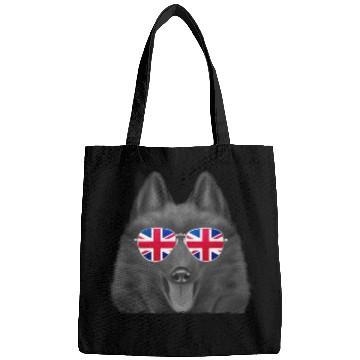 Discover Schipperke Dog Union Jack Sunglasses Bags