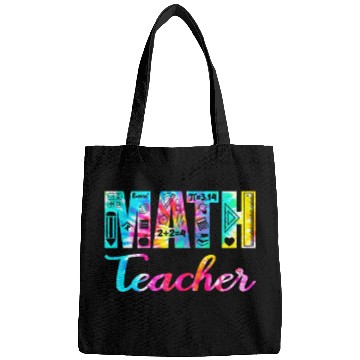 Discover Tie Dye Math Teacher Mathematics Teacher Life Funny Math Bags