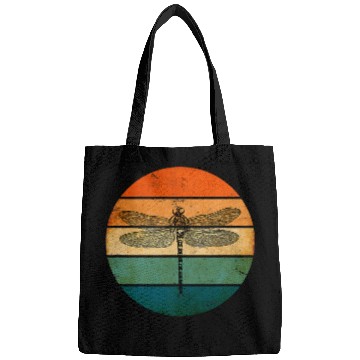 Discover Pretty Retro Sunset Majestic Dragonfly Libella Libelle Bags