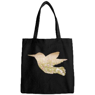 Discover Hummingbird Flight A Double Exposure Art Bags