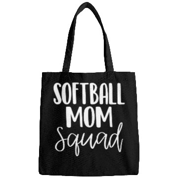 Discover Softball players mom daughter team game support bat ball Bags