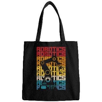 Discover Robot Robotics Engineer Retro vintages Robotics Bags