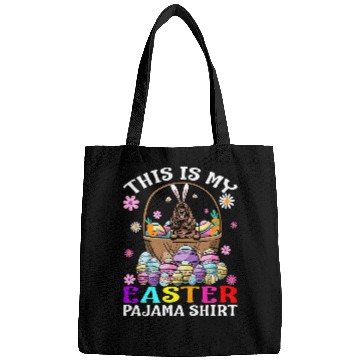 Discover this is my easter pajama cocker spaniel bunny eggs Bags
