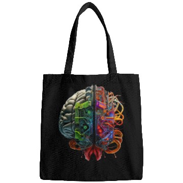 Discover Human Robot AI Computer Brain Bags