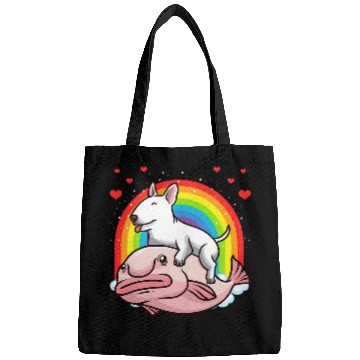 Discover Miniature Bull Terrier Dog With Blobfish Bags