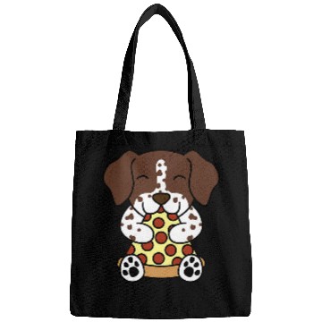 Discover Pizza German Shorthaired Pointer Dog Bags