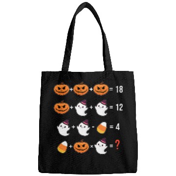Discover Pumpkin ghosts Candy Corn Mathematics Math Teacher Halloween Bags