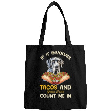 Discover Involves Tacos And Great Dane Dog Mexican Fiesta Bags