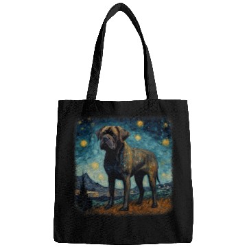Discover Van gogh Cane Corso in starry night 2 Bags