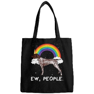 Discover Rainbow German Shorthaired Pointer Ew People Unicorns Dog Bags