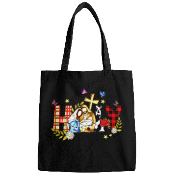 Discover Oh Holy Night Family Christmas   Leopard Red Plaid Bags