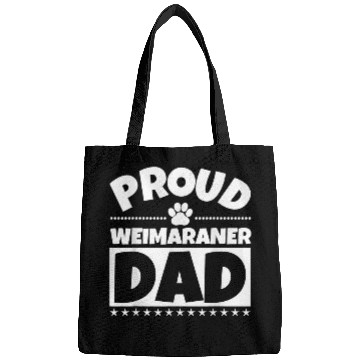Discover Weimaraner Dog Dad Proud Funny Bags