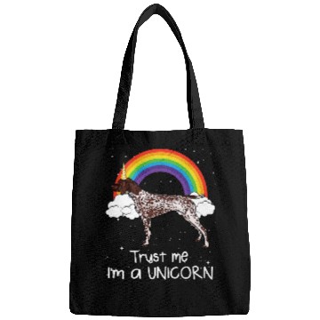 Discover Rainbow German Shorthaired Pointer Trust Me Im A Unicorn Bags