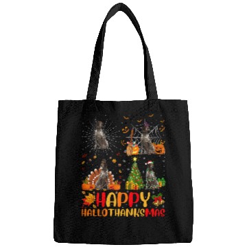 Discover Funny German Shorthaired Pointer Dog Happy Hallothanksmas Bags