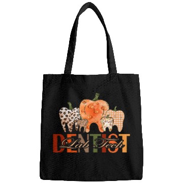 Discover Pumpkin Teeth Leopard Pattern Autumn Vibes dentists Lab Tech Bags