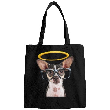 Discover Holy Dog Chihuahua w Glasses Bags