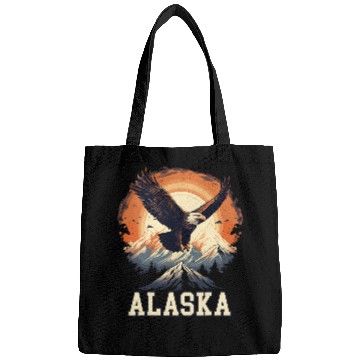 Discover Glacier Mountain Landscape Alaskan Wildlife Alaska Eagle Bags