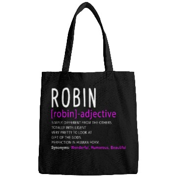 Discover Womens Personalized Name Description Robin Bags