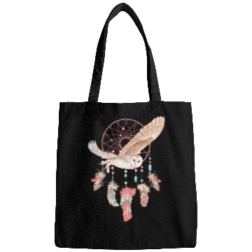 Discover Native American Dreamcatcher Owl Boho Spiritual Dream 1 Bags