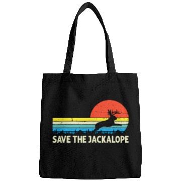 Discover Retro vintages Save The Jackalope For Camping Lovers Bags