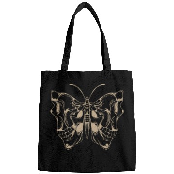 Discover Optical Illusion Butterfly Skull Bags