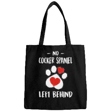 Discover No Cocker Spaniel Left Behind Dog Walker Funny Dog Walking Bags
