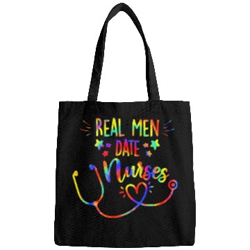 Discover Real Men Date nurses Tie Dye Nursing Couple RN Girlfriend Bags
