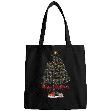 Discover Funny xmass Santa German Shorthaired Pointer Christmas Tree Bags