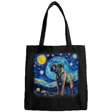 Discover Van gogh Cane Corso in starry night 1 Bags