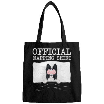 Discover Official Napping Sleeping Border Collie Bags