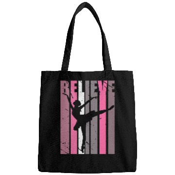 Discover Retro Ballet Ballerina Dancing Classical vintages Distressed Bags