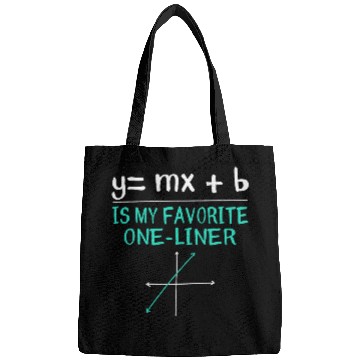Discover Y MX B Is My Favorite One Liner   Funny Math Nerd Bags