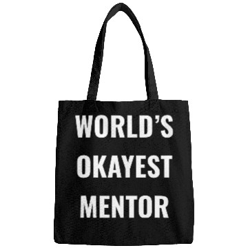 Discover Worlds Okayest Mentor Funny Robotics Gift for Robot Lovers Bags