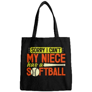 Discover Softball Uncle Niece Softball Game Lovers Bags