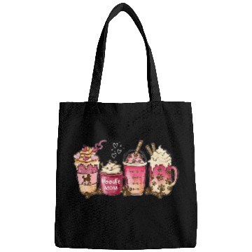 Discover Poodle Mom Coffee Lover Hearts Paw Prints Standard Poodle Bags