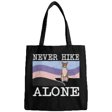 Discover Never Hike Alone Basenji Dog Hiking Bags