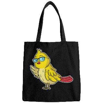 Discover Nerdy Bird with Glasses Bags