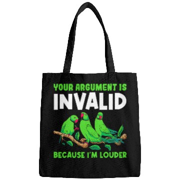 Discover Your Argument Is Invalid Because Im Louder Bird Parrot 24 Bags