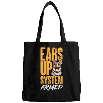 Discover German Shepherd Dog Breed Ears Up System Armed Bags