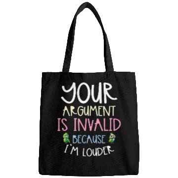 Discover Your Argument Is Invalid Because Im Louder Bird Parrot 23 Bags